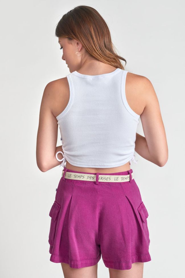 White Maragi crop top