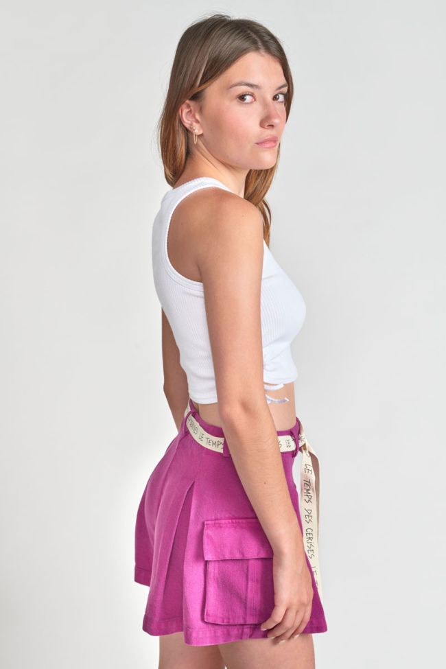 White Maragi crop top