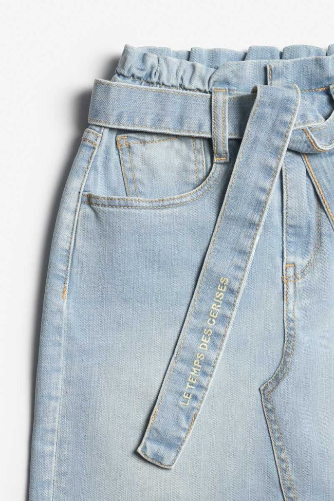Vilar high-waisted light blue denim skirt