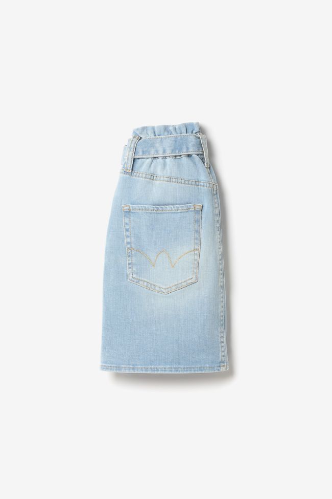 Vilar high-waisted light blue denim skirt