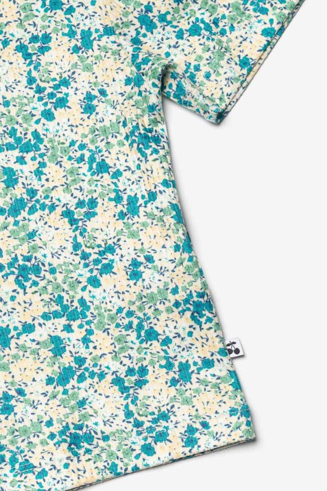 Green floral Yzygi top