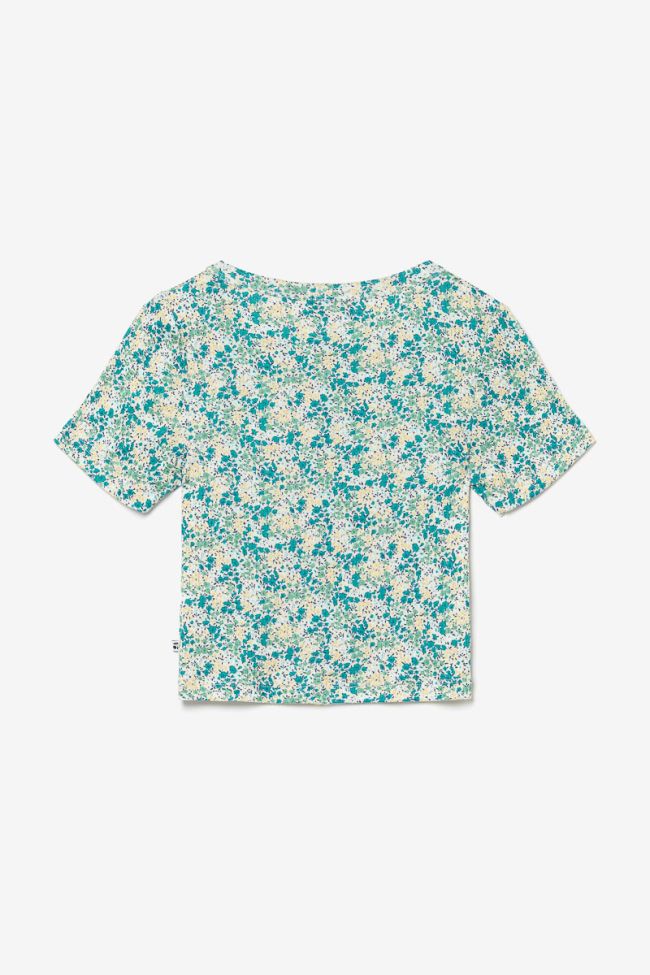 Green floral Yzygi top