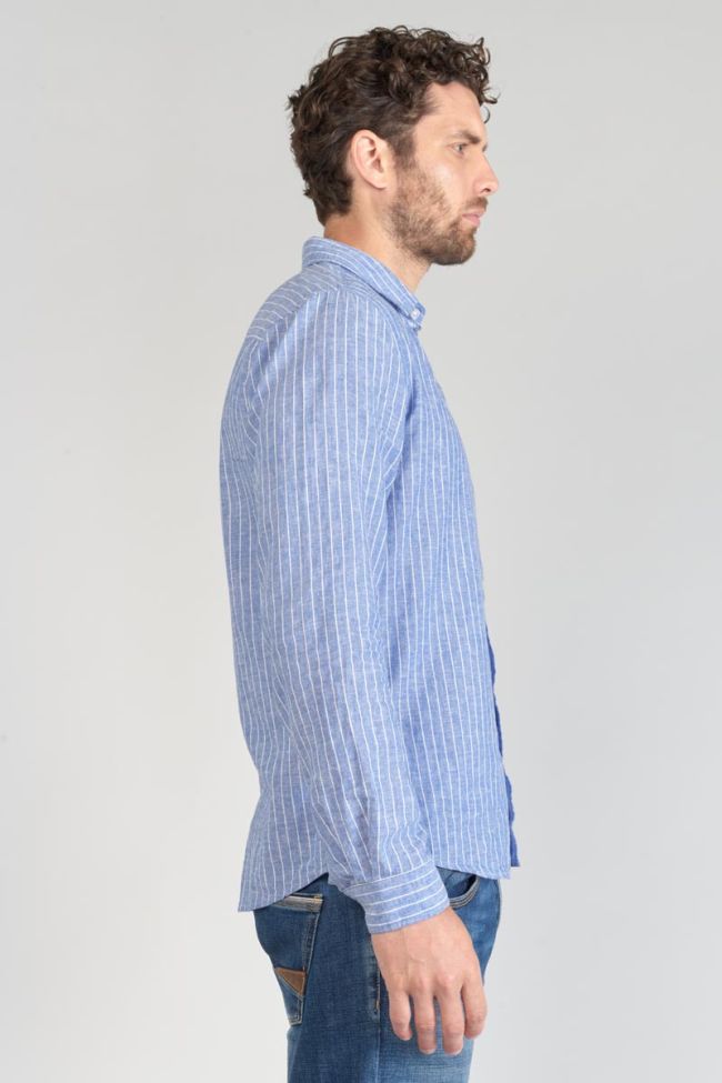 Sky blue linen blend Bolko shirt
