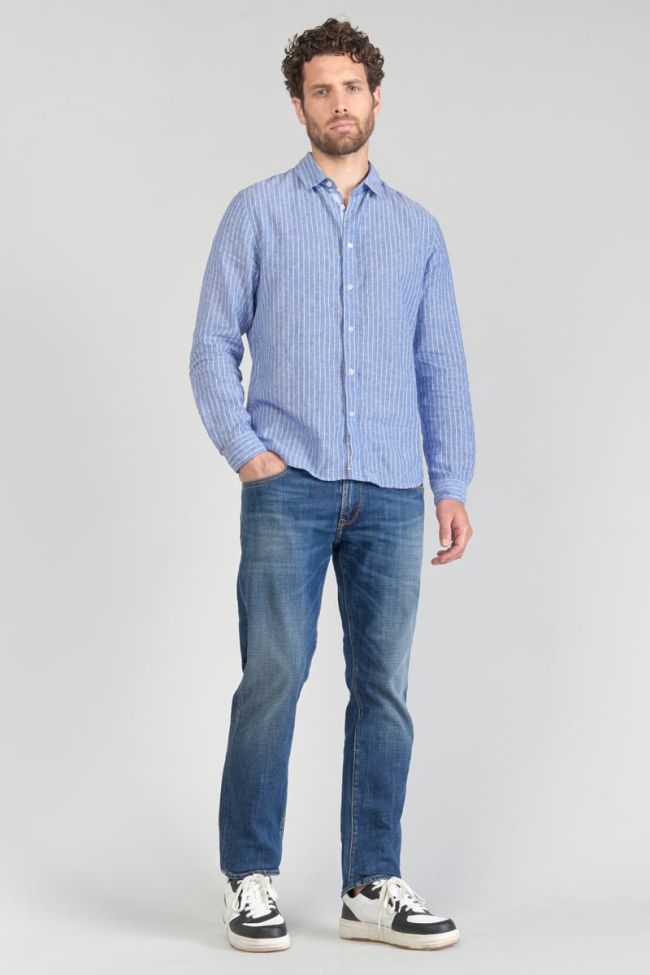 Sky blue linen blend Bolko shirt