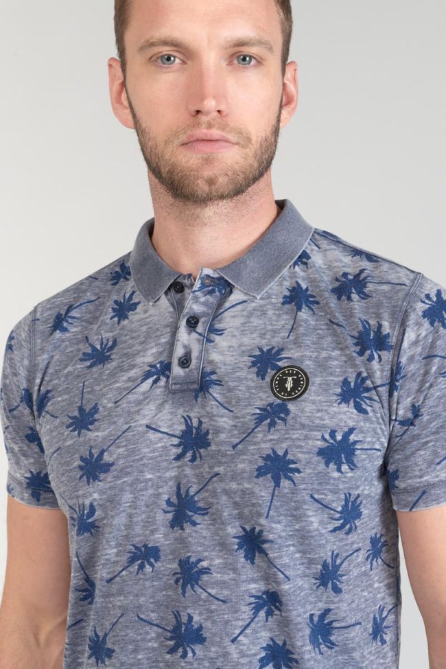 Palm tree print Chevy polo shirt
