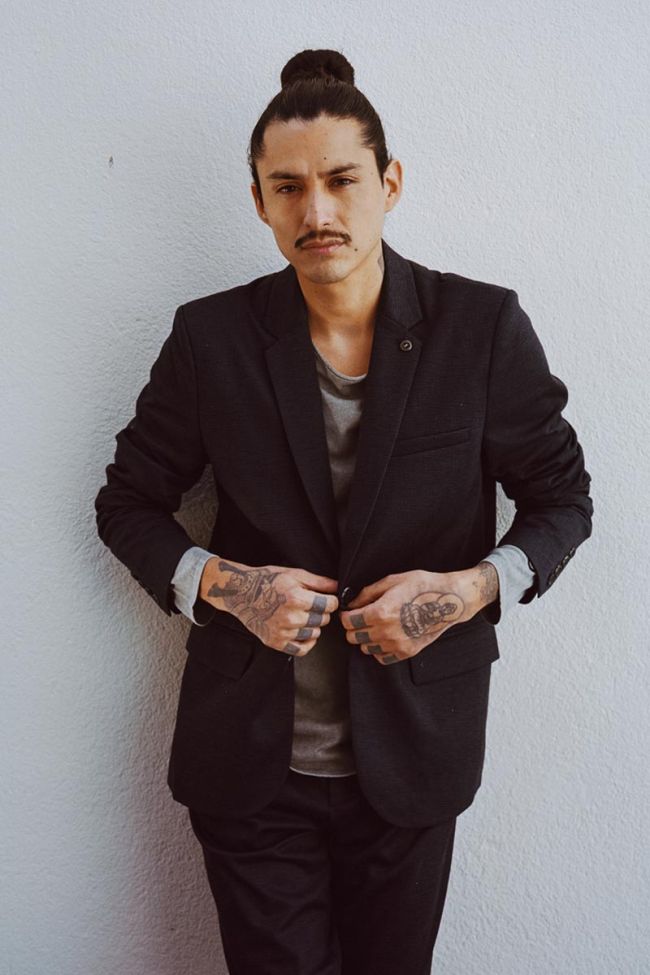 Blue marled black Cinel blazer