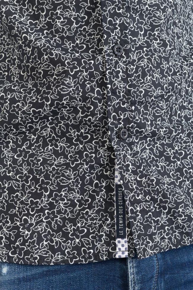 Black and white floral Fibor shirt