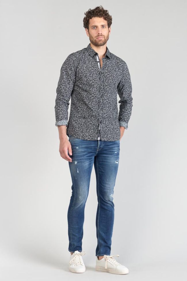Black and white floral Fibor shirt