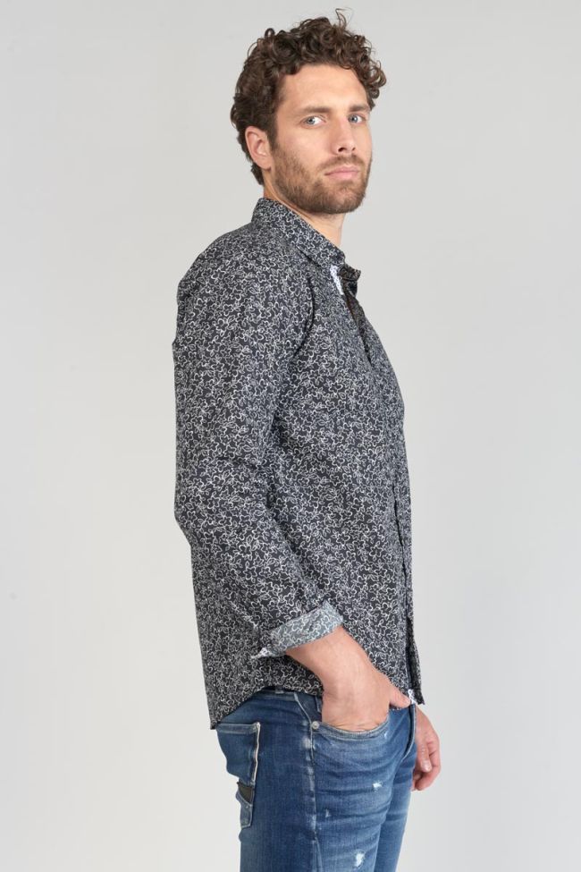 Black and white floral Fibor shirt