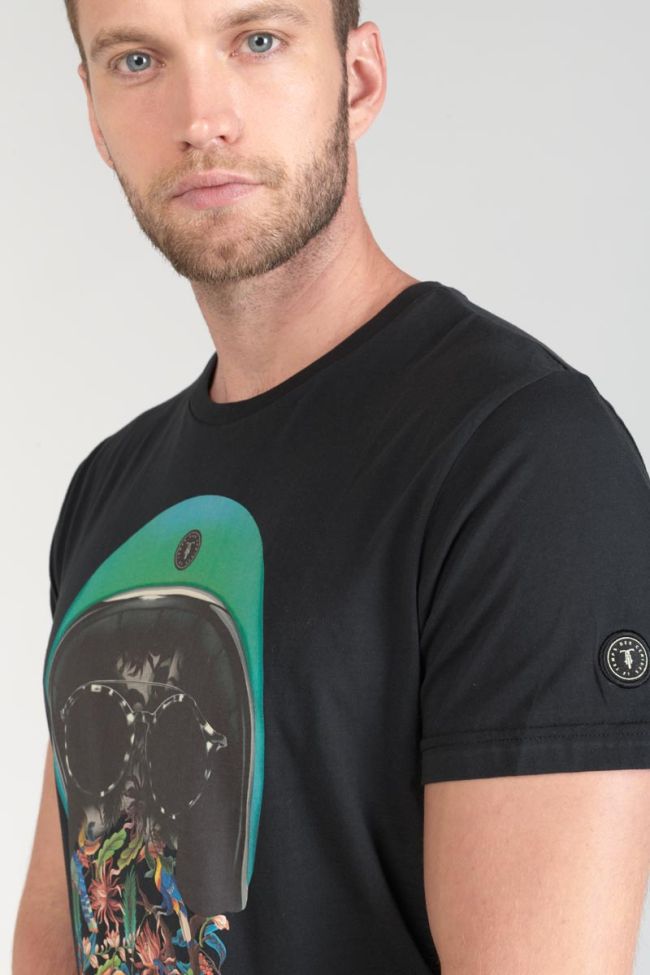 Printed black Gregor t-shirt