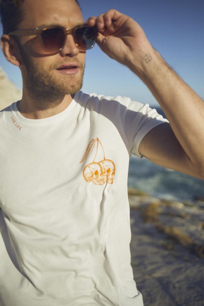 Printed white Ian t-shirt