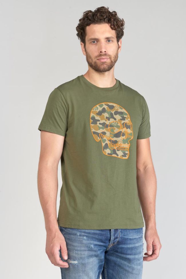 Printed khaki Machida t-shirt