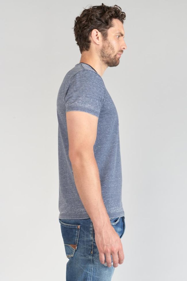 Faded blue marl Mavoc T-shirt