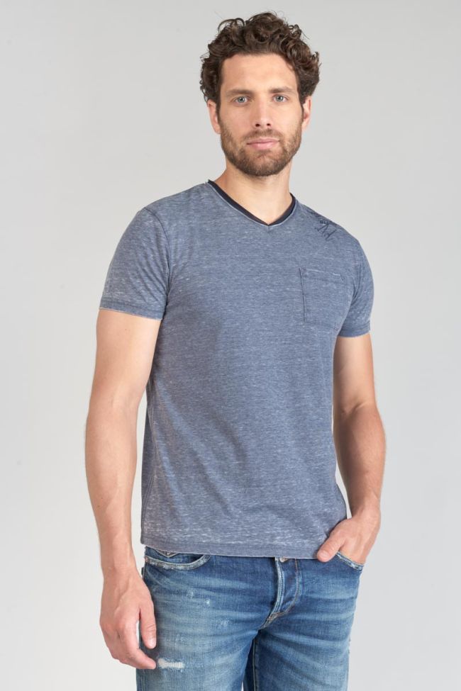 Faded blue marl Mavoc T-shirt