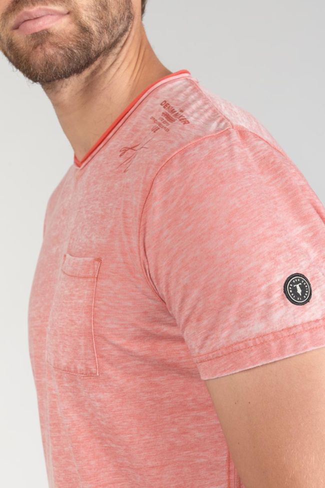 Faded red marl Mavoc t-shirt