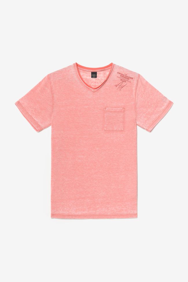 Faded red marl Mavoc t-shirt