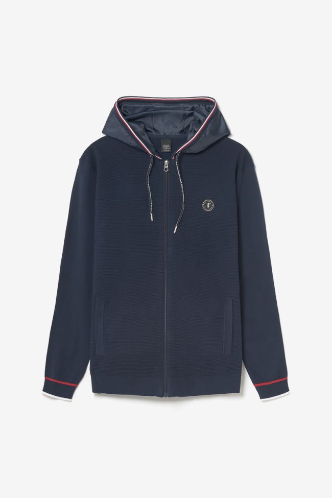 Navy blue dual fabric Mistre jacket