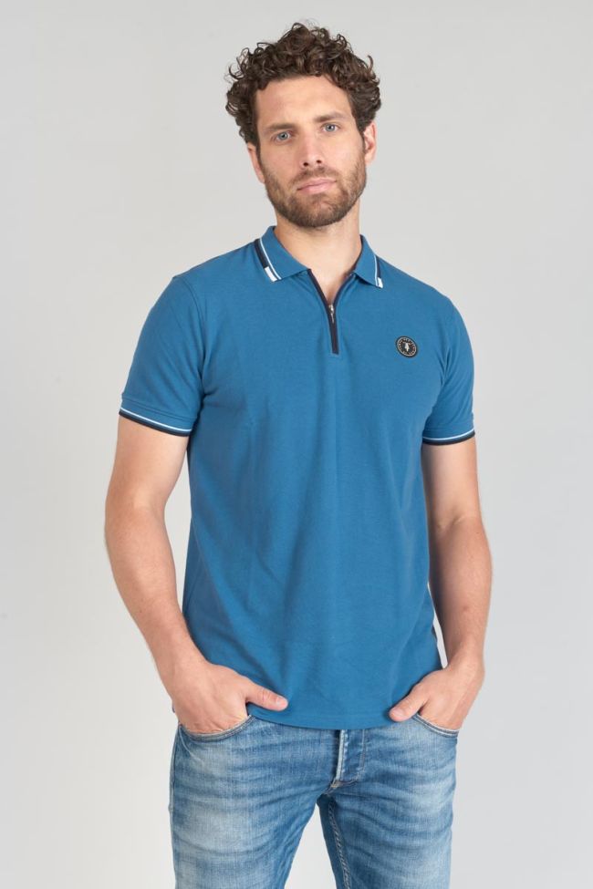 Petrol blue Mota polo shirt