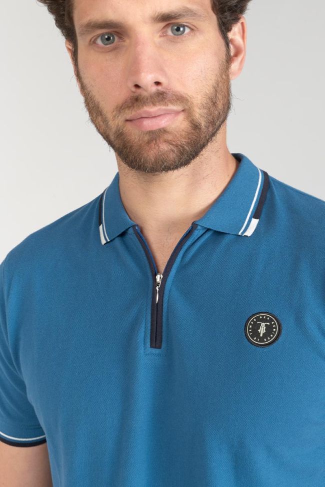 Petrol blue Mota polo shirt