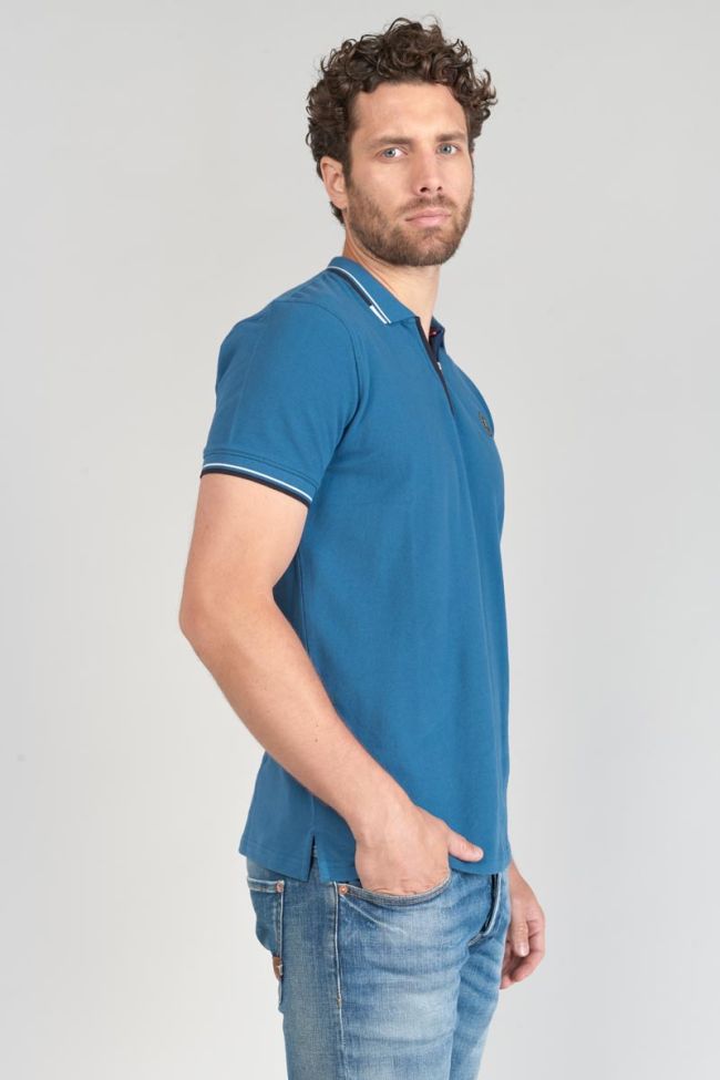 Petrol blue Mota polo shirt