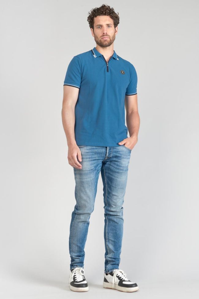 Petrol blue Mota polo shirt