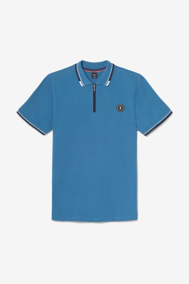 Petrol blue Mota polo shirt