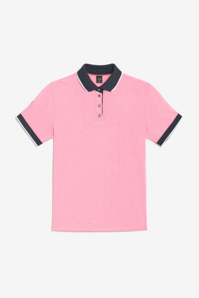Polo Novil en jacquard rose