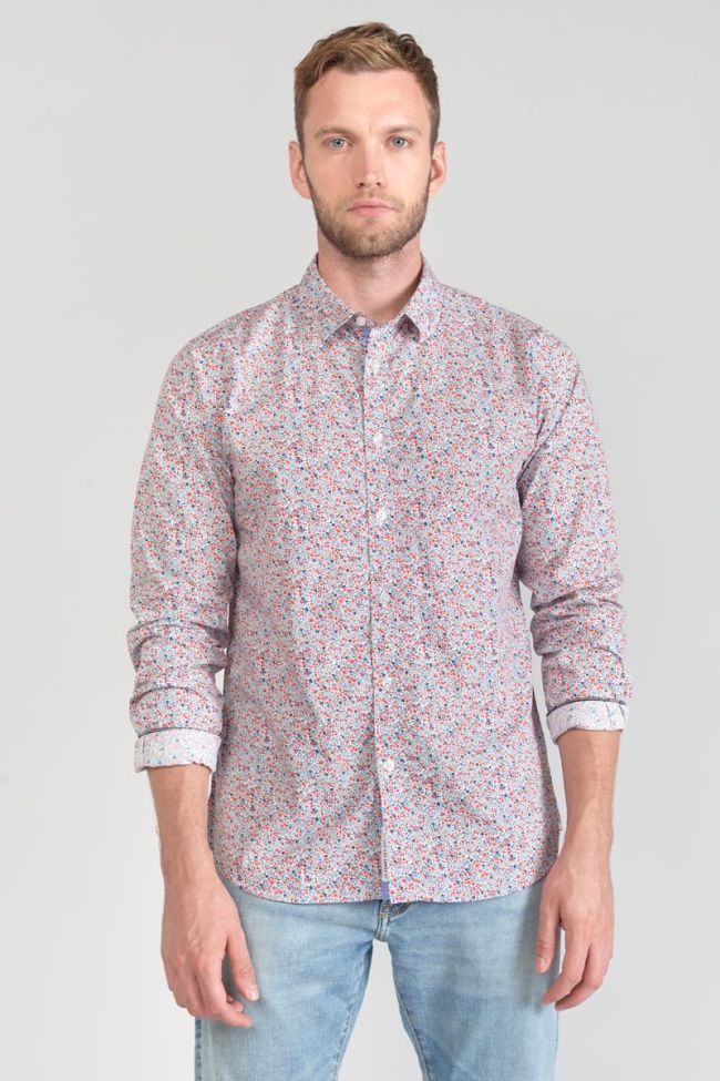 Red and blue floral Rodel shirt