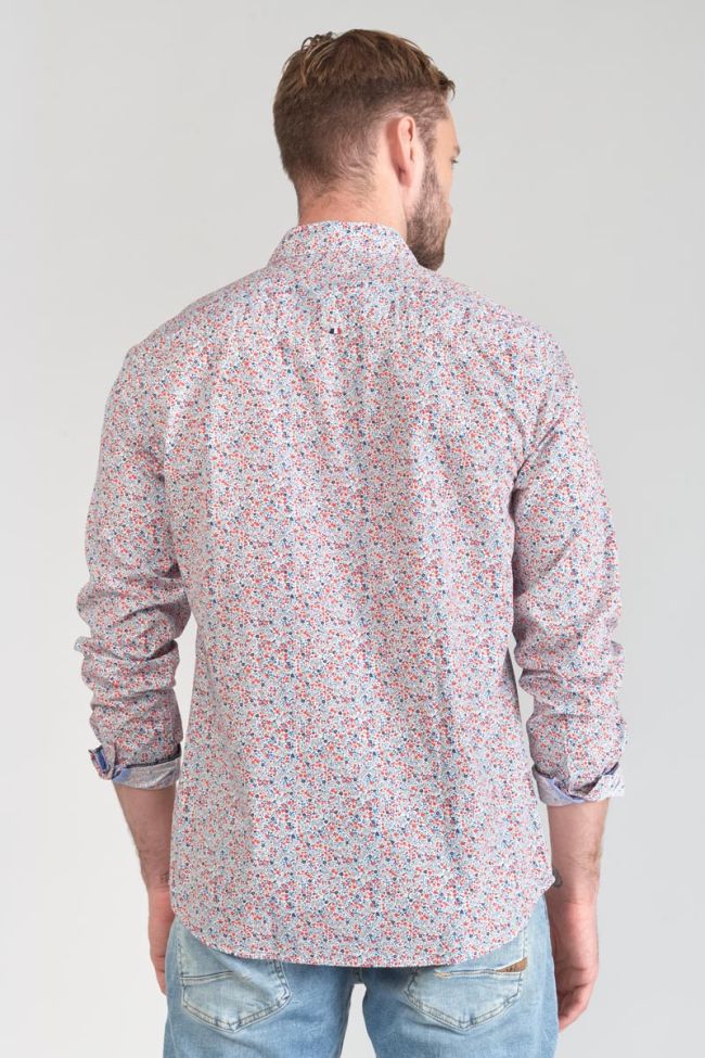 Red and blue floral Rodel shirt