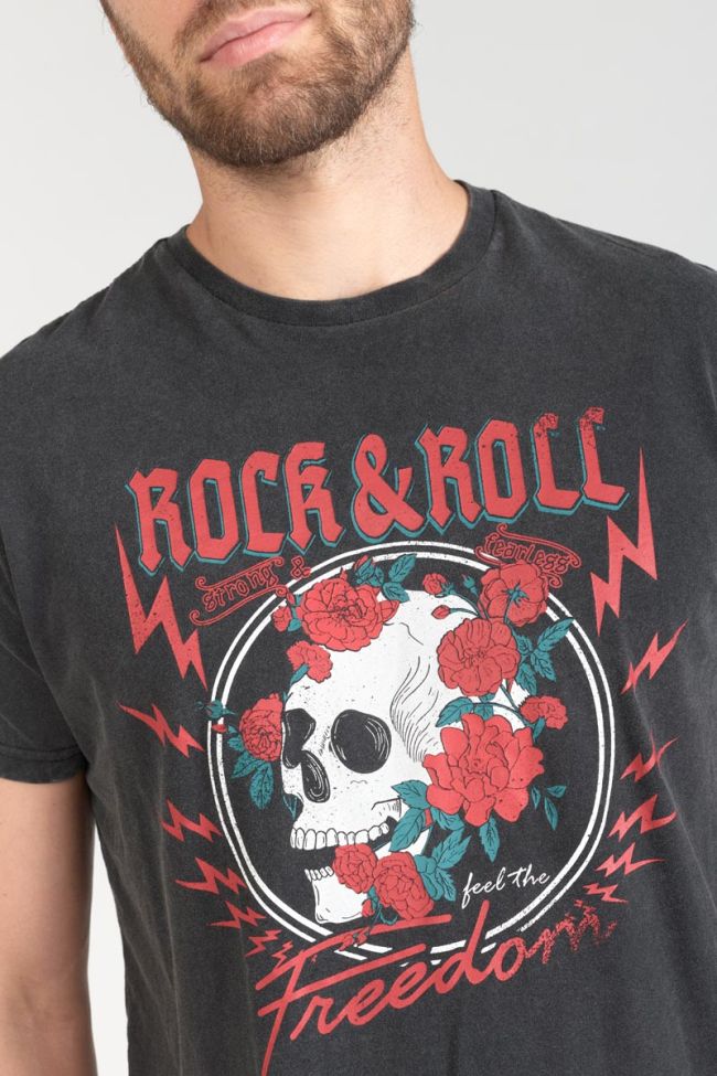 Faded grey printed Stipe t-shirt