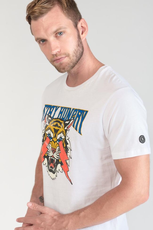 Printed white Yair t-shirt