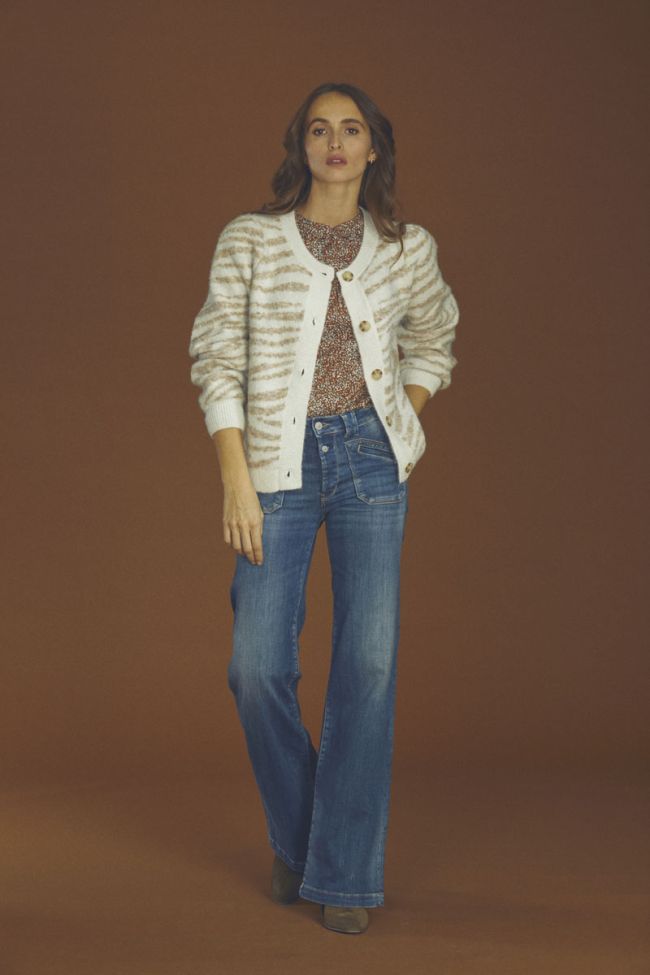 Jeans pulp flare Beni high waist blue N°2