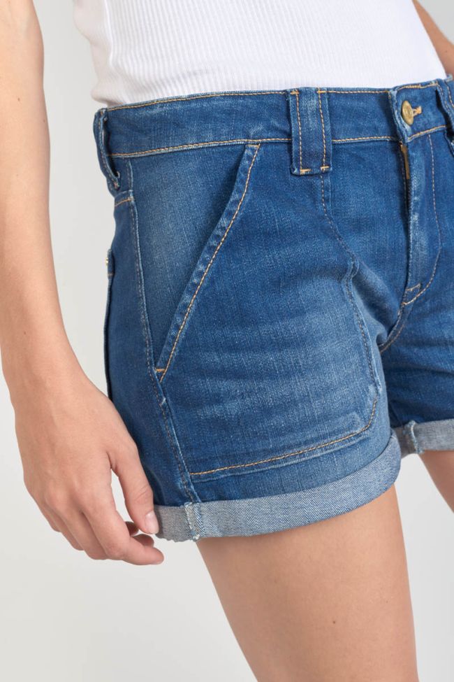Dark blue denim Bloom shorts