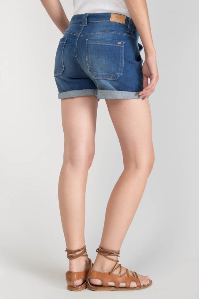 Dark blue denim Bloom shorts
