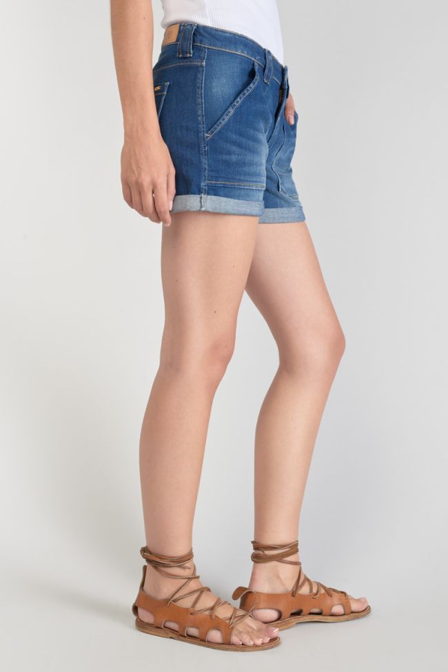 Dark blue denim Bloom shorts