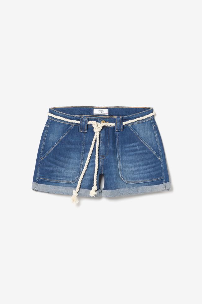 Dark blue denim Bloom shorts