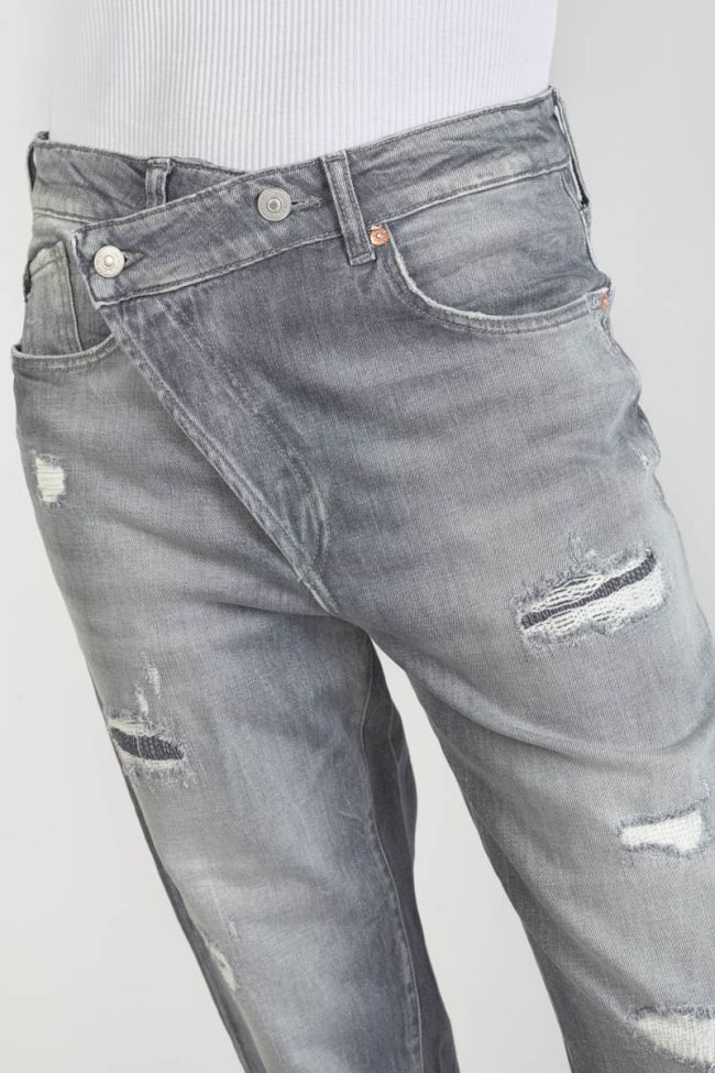 Jeans boyfit Cosy 7/8th destroy grey N°3
