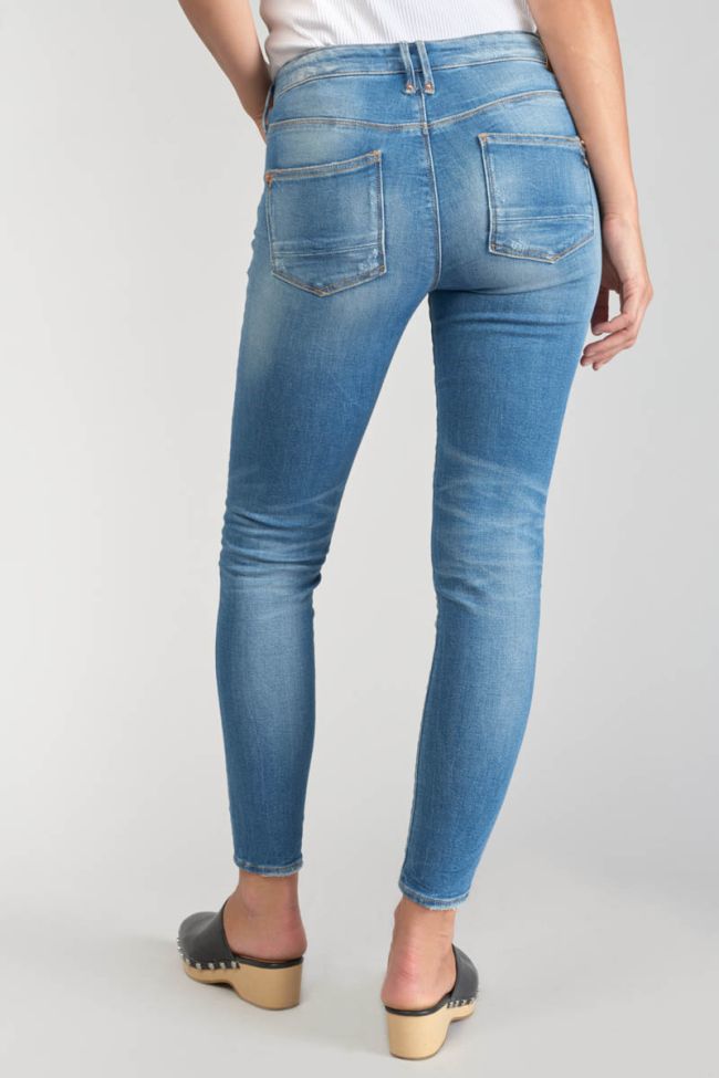 Jeans power skinny Dames 7/8th destroy blue N°4