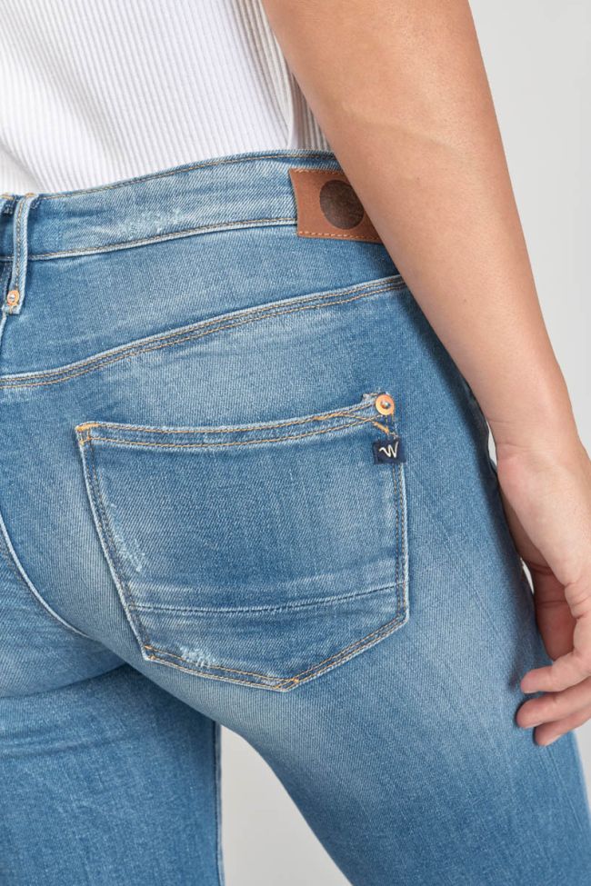 Jeans power skinny Dames 7/8th destroy blue N°4