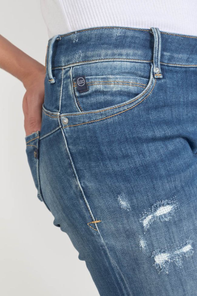 Jeans pulp slim Etoc 7/8th destroy blue N°2