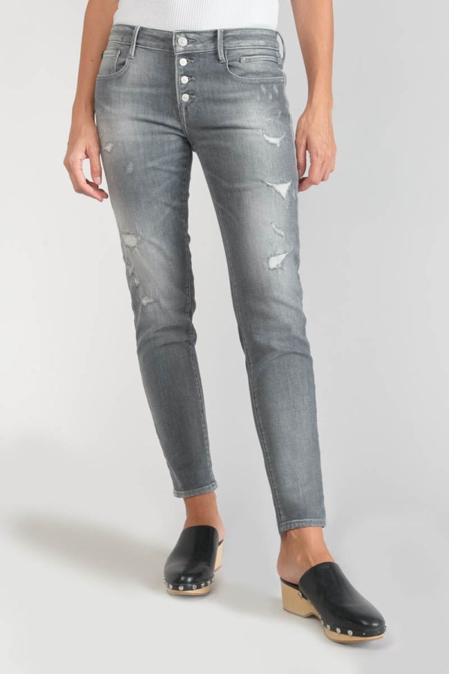 Jeans power skinny Goudes 7/8th destroy grey N°3