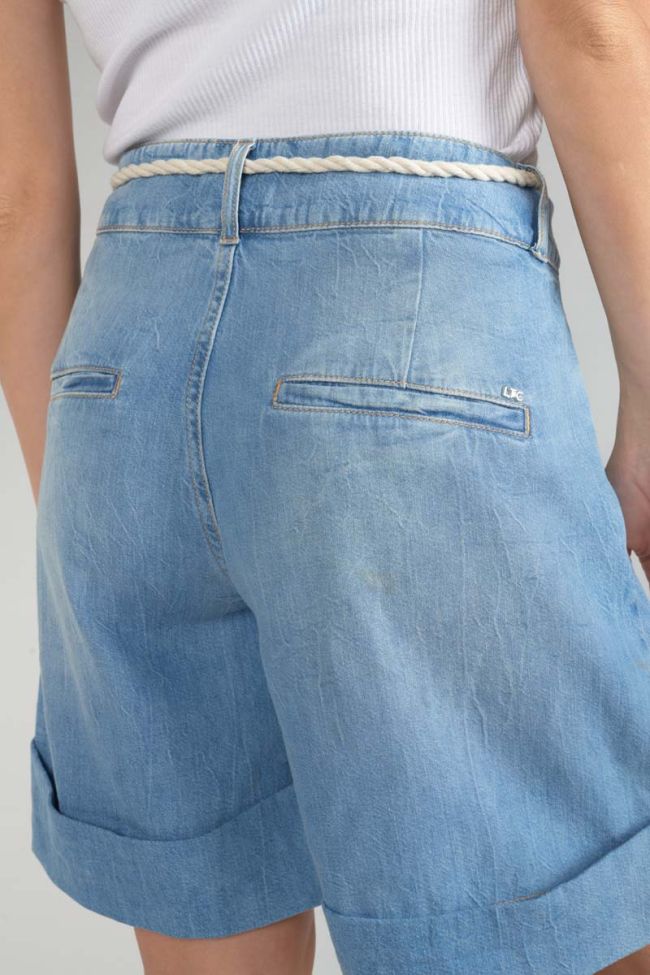 Hellia Bermuda shorts in light blue jeans