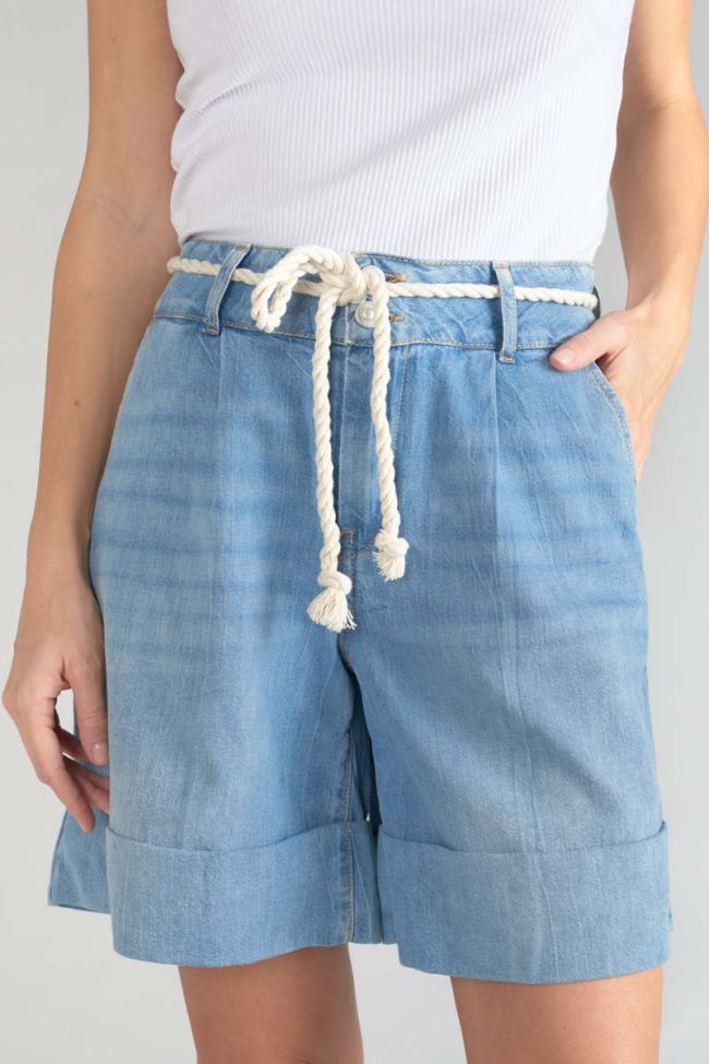 Hellia Bermuda shorts in light blue jeans