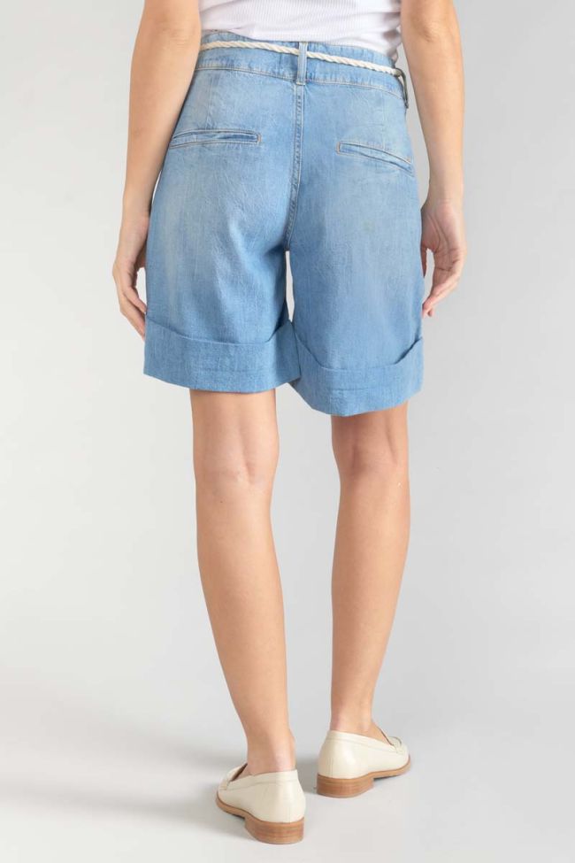 Hellia Bermuda shorts in light blue jeans