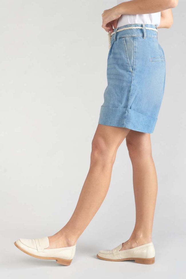 Hellia Bermuda shorts in light blue jeans