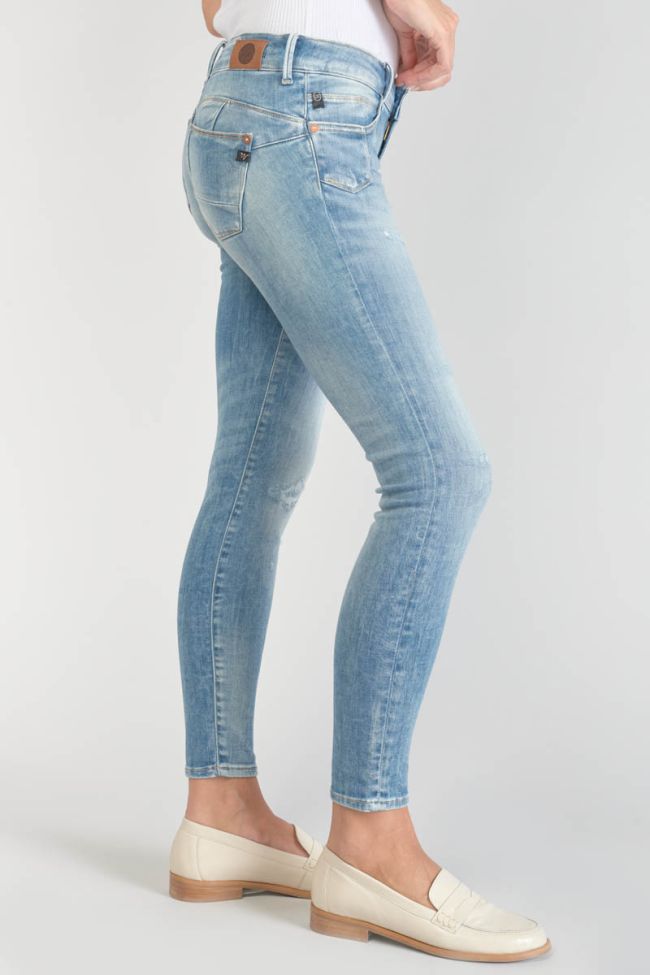 Jeans pulp slim Jako 7/8ème destroy bleu N°4