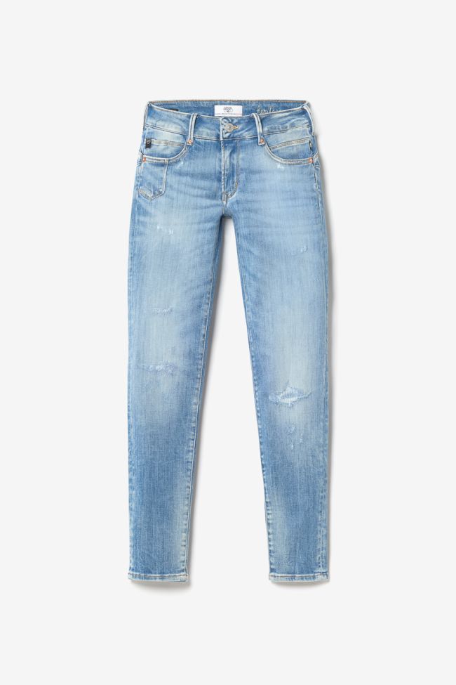 Jeans pulp slim Jako 7/8ème destroy bleu N°4