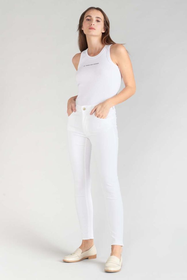 Jeans pulp slim high waist 7/8th white 