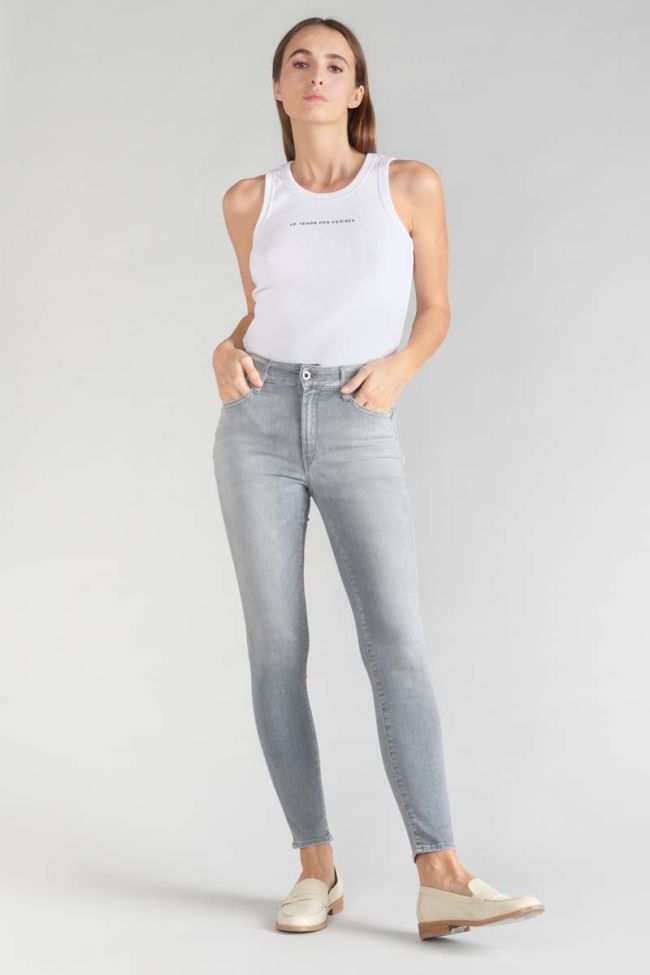 Jeans pulp slim high waist 7/8th grey N°3
