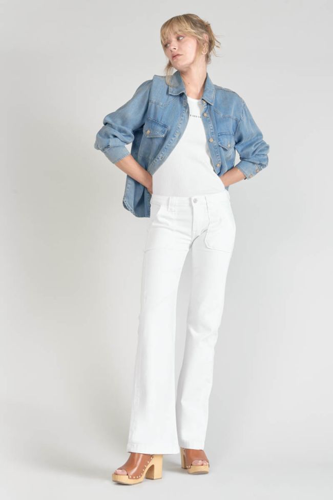 Jeans flare Sormiou white 